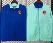 2324 Chelsea blue green Windbreaker Jacket